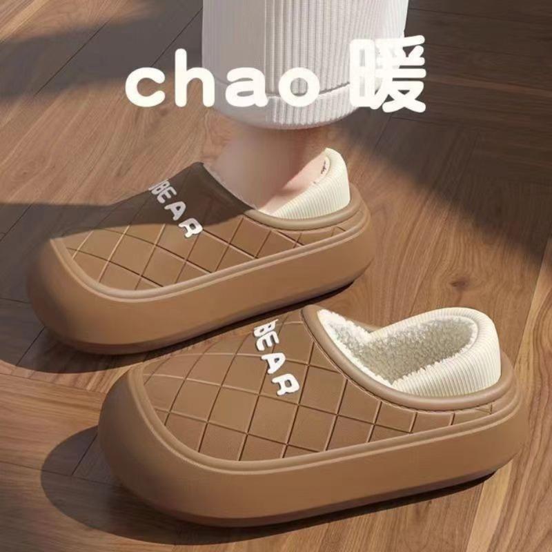 

Осень и зима теплые тапочки для ног домашние комнатные общежитие пара бархатные хлопковые тапочки милая пушистая обувь хлопковая обувь 44-45 [Suitable for 43-44 feet]