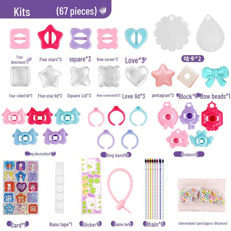 

Princess Magic Sticker Book for Girls - Handmade Creativity Kit for Kids