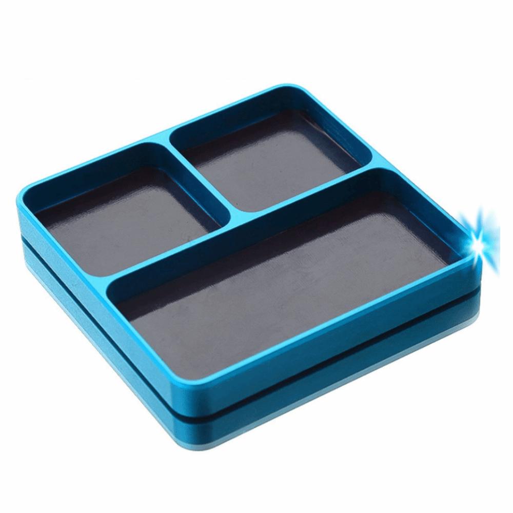 Aluminum Alloy Magnetic Screw Tray With Magnetic Pad Parts Holder Tray  For RC Boat