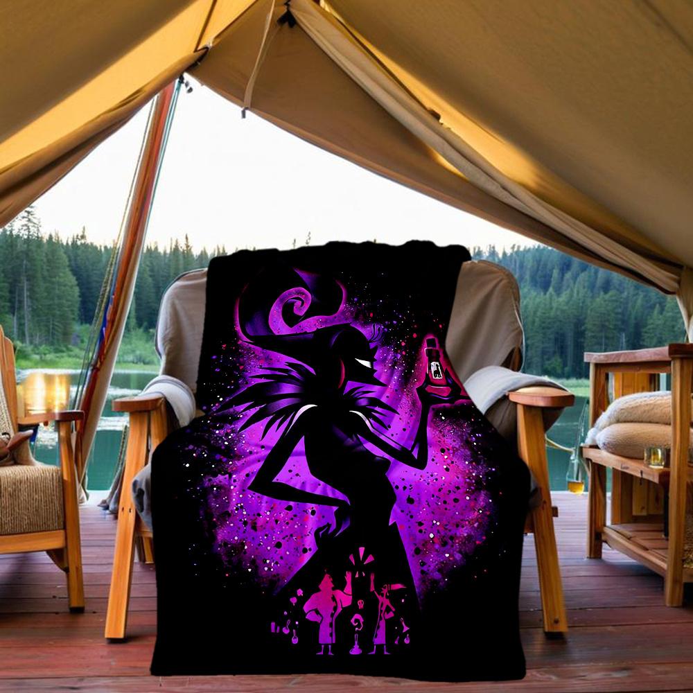 1pc, Disney Villains Yzma Cartoon Blanket Soft Throw for Outdoor, Gift Idea, Outdoor Blankets, Living Room, Travel