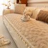 Universal Pad For Irregular Patchwork Thicken Sofa Backrest Winter French Chenille Premium Non-Slip Tassel Sofa Cushion Cover