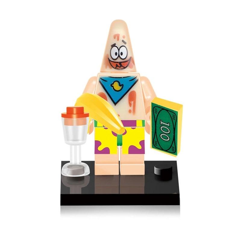 

Jr231 Набор игрушек из АБС-пластиковых строительных блоков для детей Patrick Star A