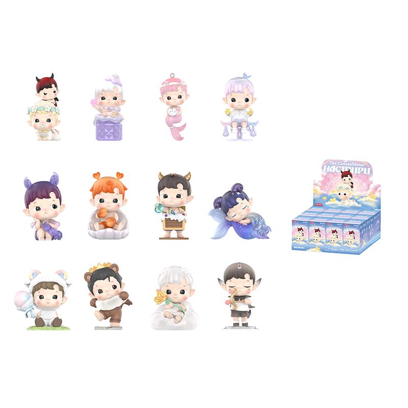 New POP MART HACIPUPU Constellation Collection Mystery Boxes Single Mystery Box/Full Box 12 Pcs PPMT-2401-0071