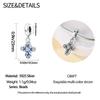 Original Copper Charms Luxury Blue Vintage Cross Beads Fit Bracelet Diy Women Making Delicate Gift Jewelry