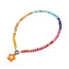 Elegant Handmade Flower Bead Necklace Multicolor Glass Beads Jewelry For Everyday Fashion Accessories