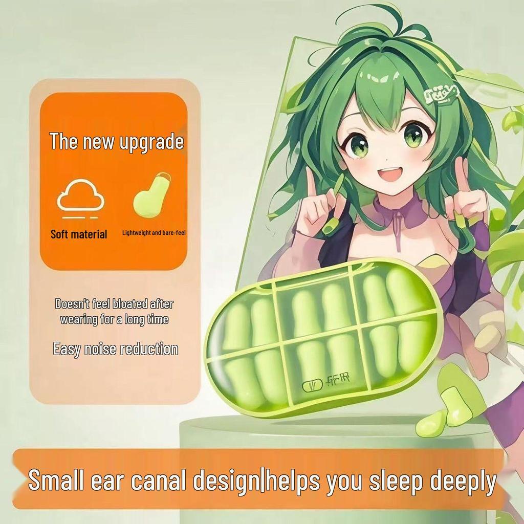 Ultra-Quiet Soundproof Earplugs for Sleeping - Noise Reduction Sleep Aid for Small Ear Canals and Student Dormitory Use