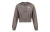 Sweatshirts Women's Black Gray Crew Neck Moderate Regular CZ1877-040