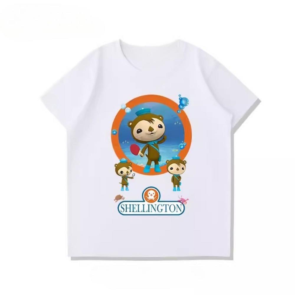 Potdemiel New Octonauts Children's T-Shirt, Cute, Versatile, Casual, Comfortable and Breathable for Boys and Girls