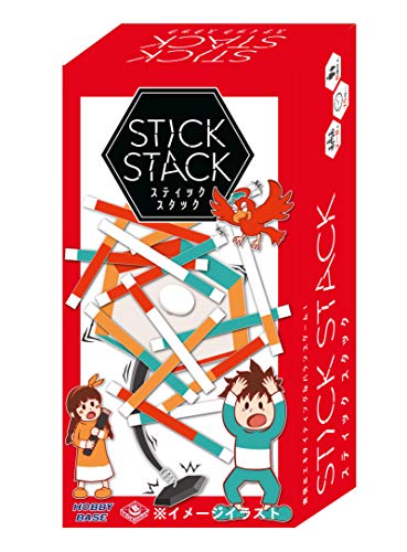 Hobby Base Stick Stack (STICK STACK) Board Game (2-8 Players, 15 Minutes, Ages 8+)
