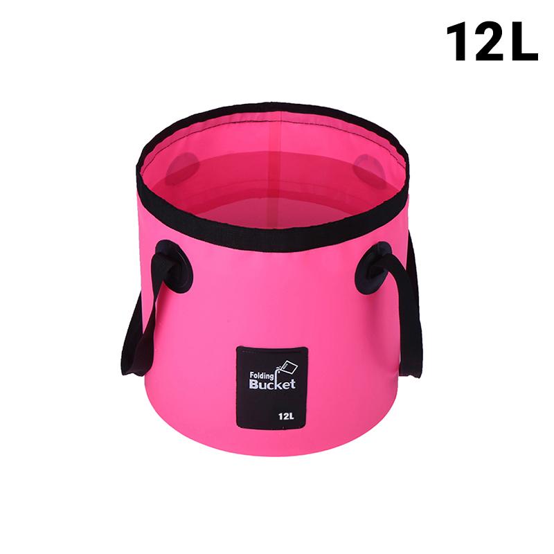 Portable Foldable Water Bucket Multifunctional Outdoor Camping Washing Bag Car Wash Bucket Collapsible Sink