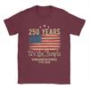 Years American Flag Th Anniversary USA TShirt Beach  100 Cotton TShirts For Unisex Harajuku Design Tshirt Short Sleeve Clothes