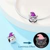 Magical Animals Copper Cute Naughty Rabbit Cat Charms Luminous Beads Fit For The Brand'S Diy Bracelet Women Jewelry Gifts