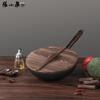 Zhang Xiaoquan Craft Iron Wok with Wooden Lid