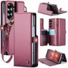 For Samsung Galaxy Z Fold7 5G Case with RFID Blocking 5 Card Slots CASEME C22 Leather Back Cover