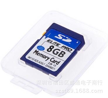 SD Camera Memory Cards: 256MB, 512MB, 1GB, 2GB, 4GB, 8GB, 16GB, 32GB.