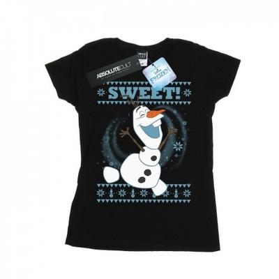 Жіноча/жіноча бавовняна футболка Frozen Olaf Sweet Christmas