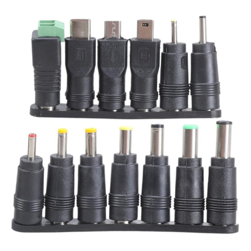 USB To DC5521 Power Cable 5V DC5.5x2.1mm Charging Cord Includes 13 Tips for Cameras Tablets and More