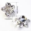 Flower Button Covers for Women Metal Cufflinks Blouses Shirt Decorative Clips Buttons Jewelry No Sewing Buttons Gift