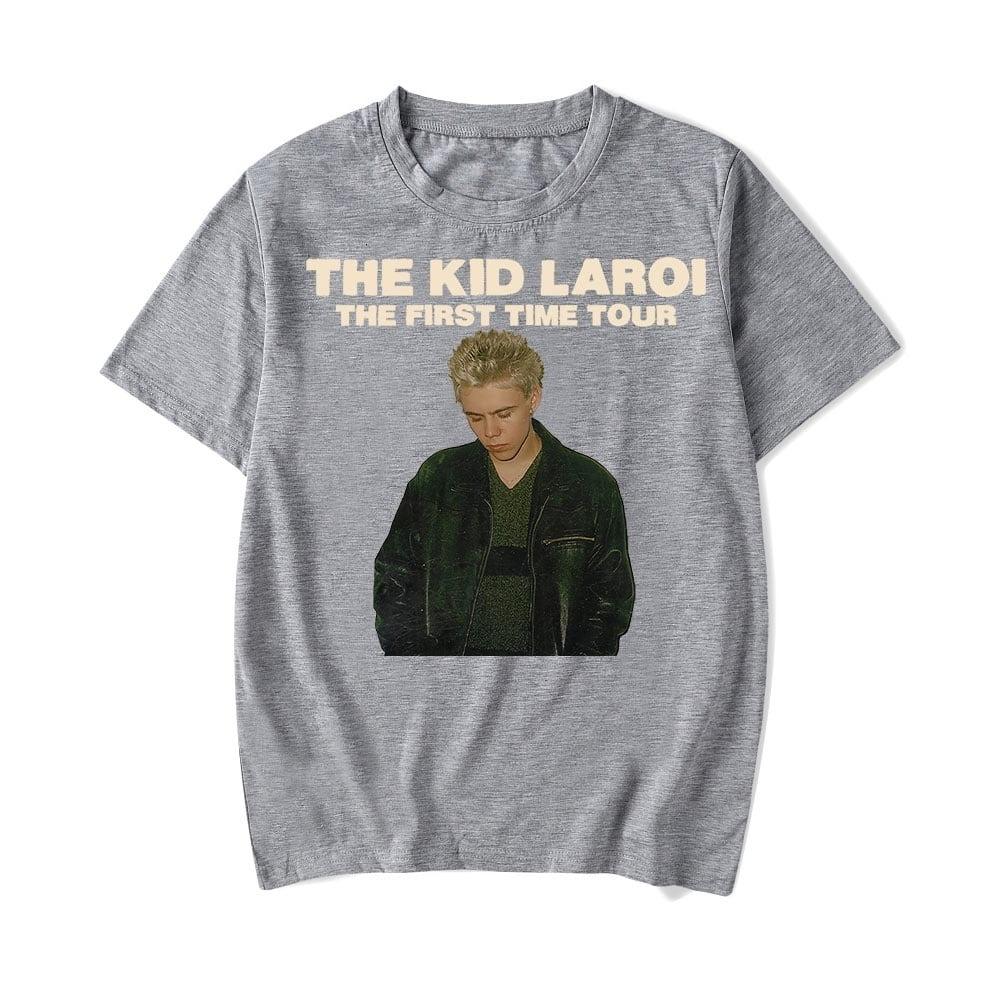 The Kid LAROI The First Time Tour Unisexs TShirt Unisex ONeck 100Cotton Short Sleeve Y2k Oversized Tee Concert Merch Fans Gifts