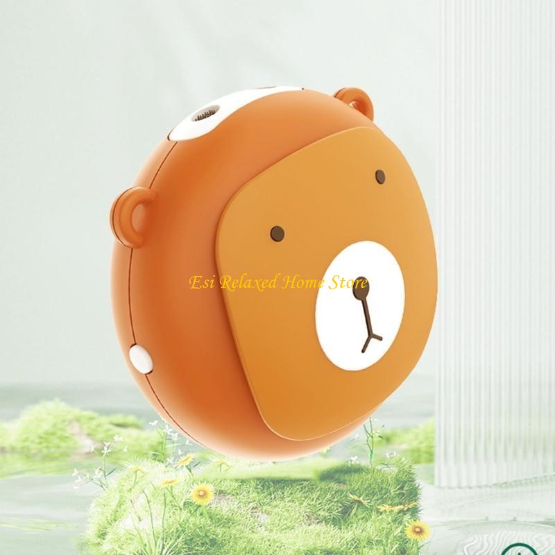 B46E Portable Air Refresher Bear USB Air Cleaner Rechargeable Plastic Texture