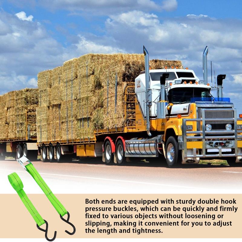 Truck Tie Down Straps Truck Straps Waterproof 5m Ratchet Strap Rope Tightener Heavy Duty Cargo Straps Camping Accessories