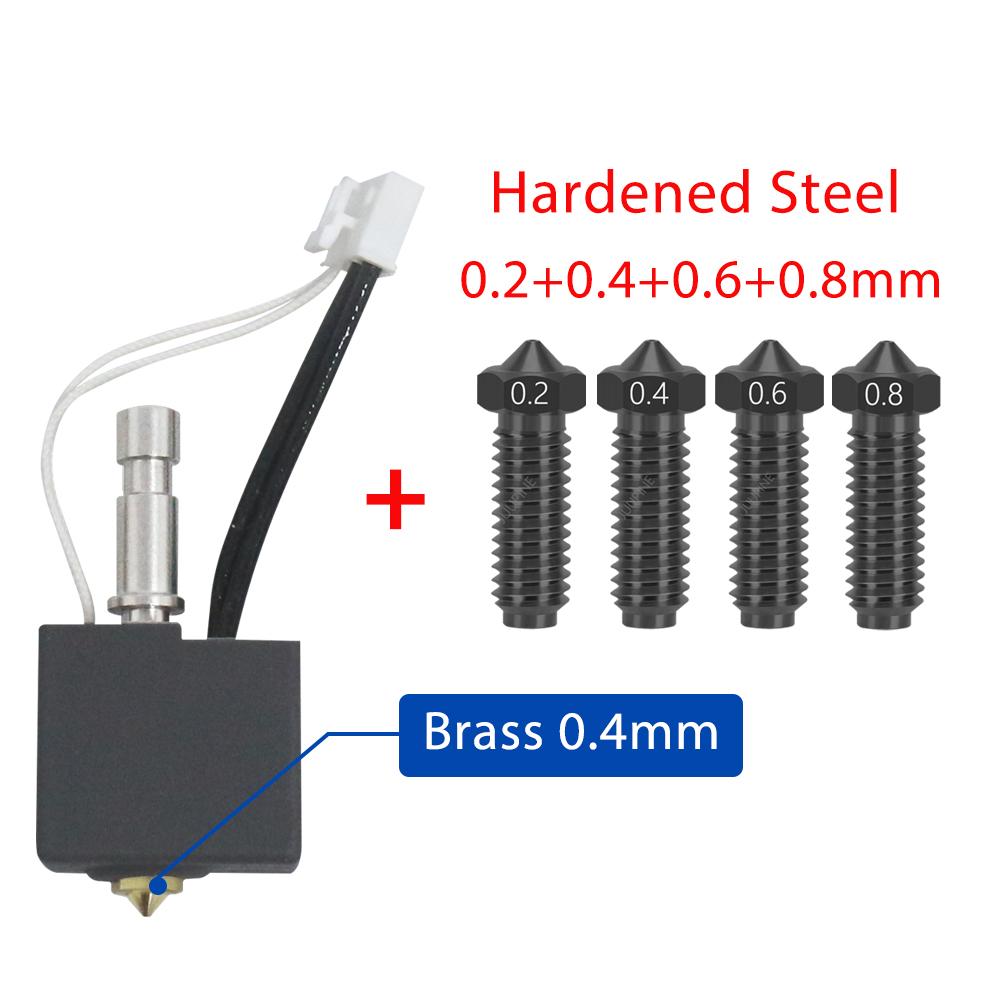 For Anycubic Kobra S1 Nozzle 0.2 0.4 0.6 0.8 Hotend Thermistor Kobra S1 Hot End Kit Voor Printkop S1c 3d Printer Accessories