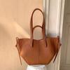 2024 Trendy Large-Capacity French PU Leather Tote & Shoulder Bag