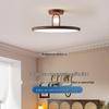 Minimalist Walnut Wood Grain Bedroom Ceiling Light for Dining, Study, and Kids' Rooms - Simple and Stylish Design