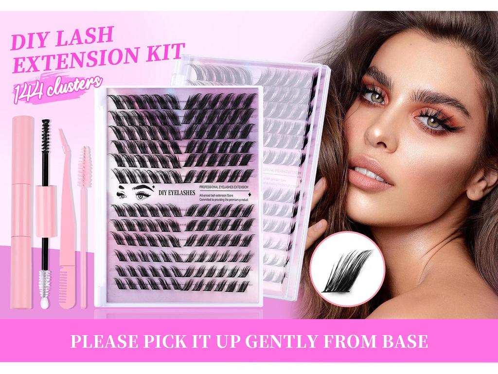 European & American Slanted Flying Fox Series Dense Cluster DIY False Eyelashes