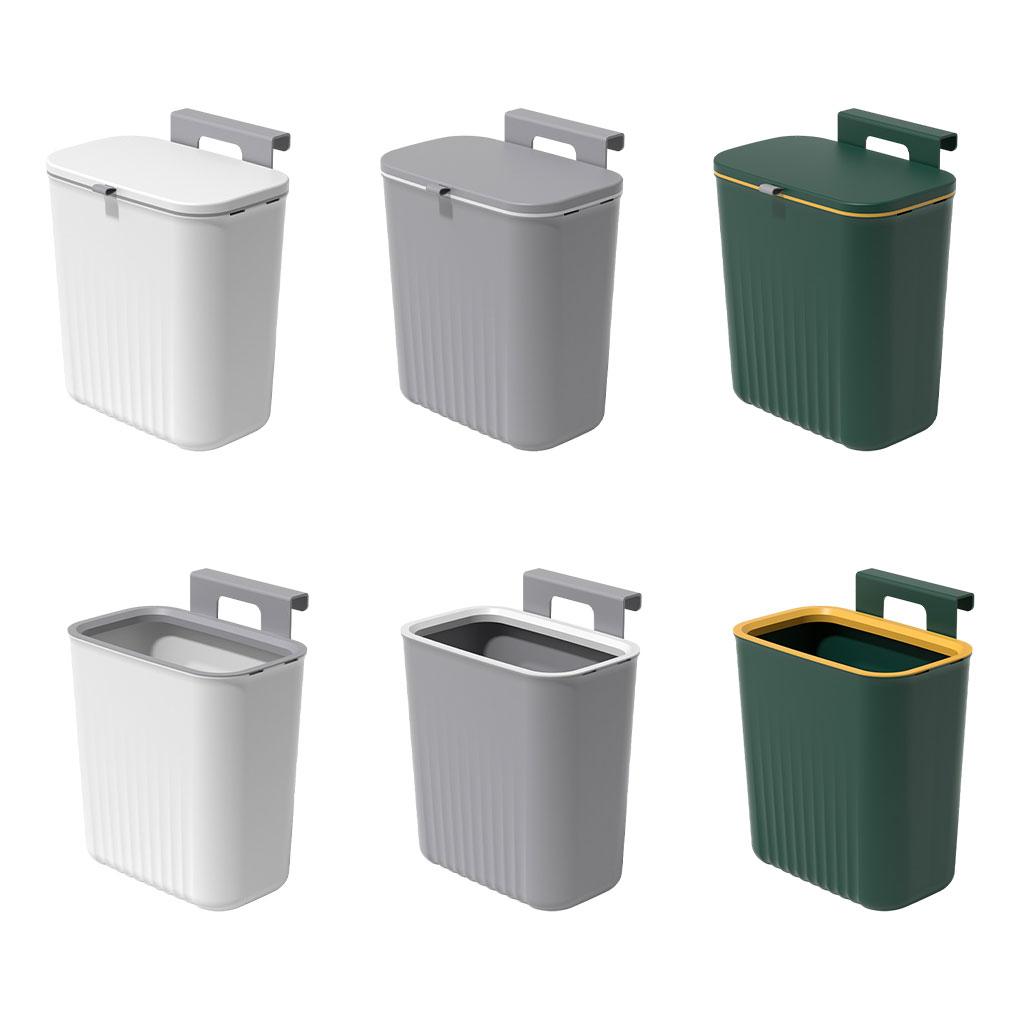 High-Strength PP Plastic Trash Can - Sealed And Odorless Easy To Clean Wall Mounted Trash Can Trash Can For Kitchen