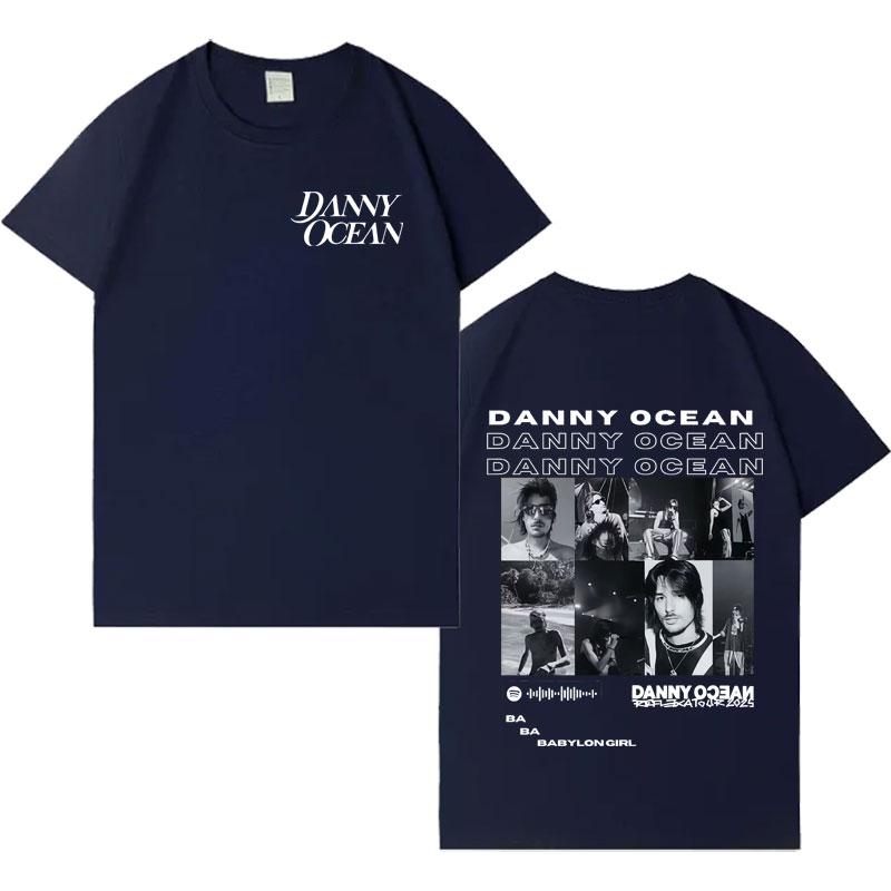 Rapper Danny Ocean New Album Tourr Fashion Tshrit Mens Double Sided Print Casual Tshrits Oversized Cozy Loose T Shrit Streetwear