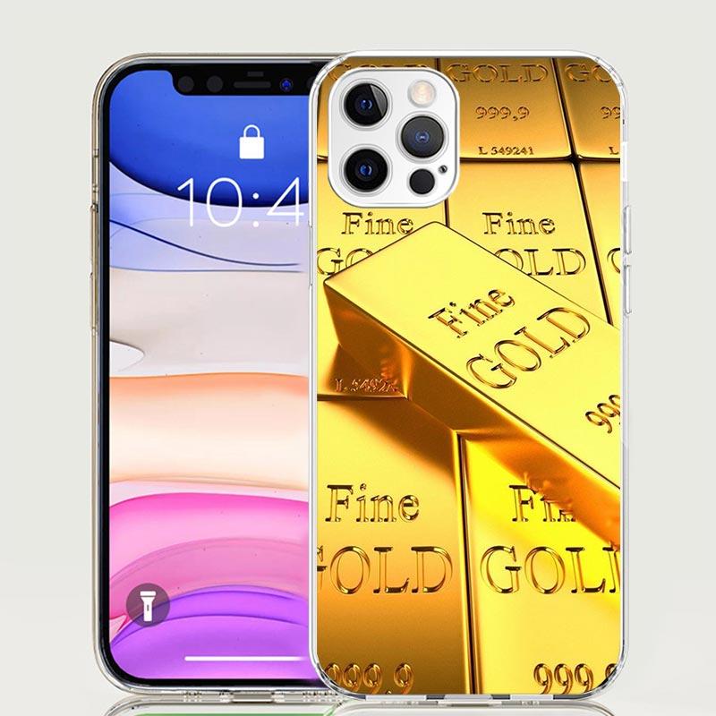 Fine Gold Pattern Printing Phone Case For iPhone 17 Air 16 15 Plus 11 14 Pro Max 13 Mini 12 7 8 + SE Pattern Art Customized Cove