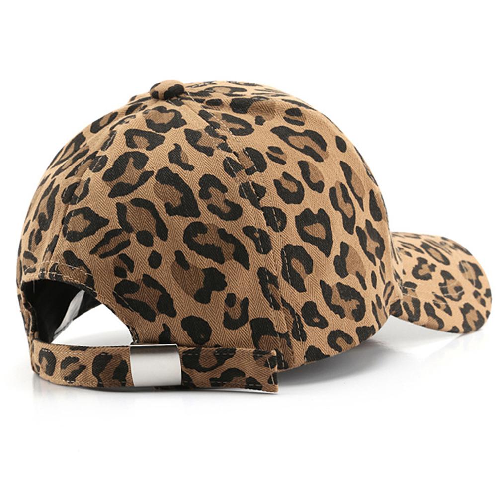 Travel Hat Leopard Print Curved Brim Baseball Cap European and American Outdoor Street Sports Peaked Cap