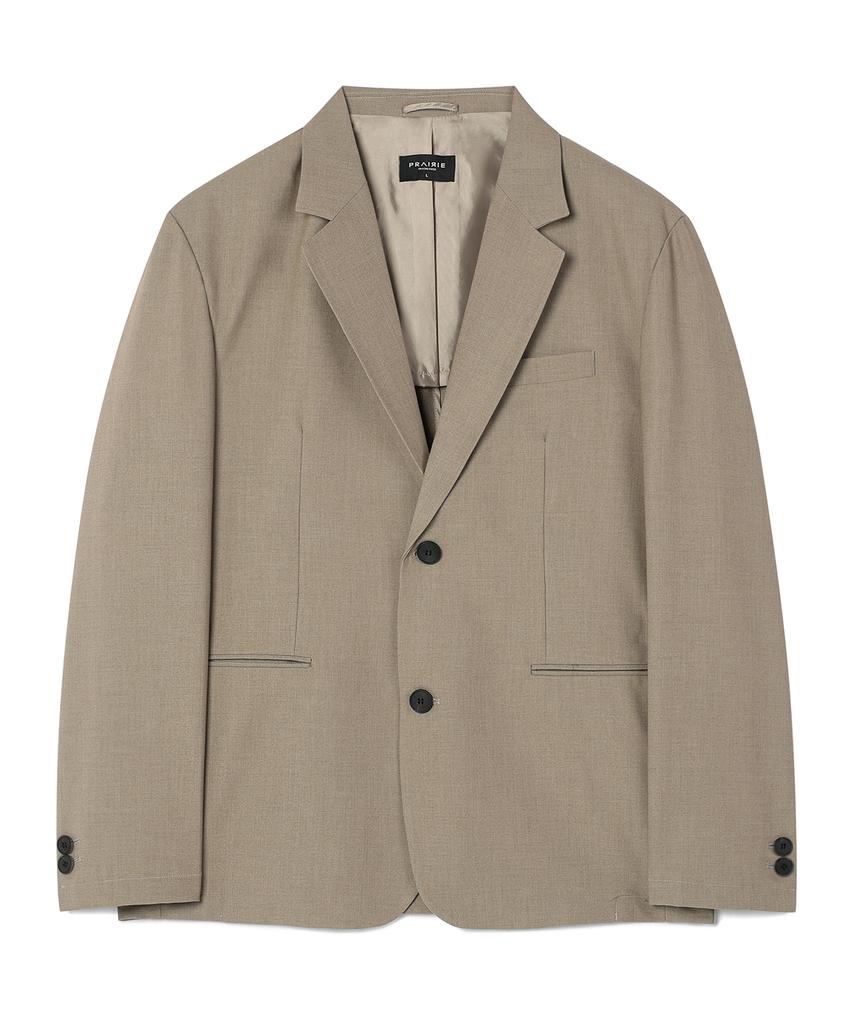 Prairie Airflow Loose Fit Blazer (Light Khaki)
