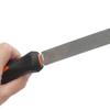 Cut Mill File Flat, 6/8 Inch Flat Hand File with High Carbon Hardened Steel, Ergonomic Grip, Plastic Handle, Finder Flat File for Sharpening Mill