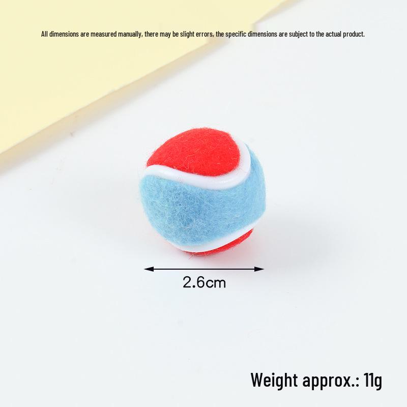 Hot-Selling Tennis Keychain Pendant: Simulation Tennis Toy Photography Prop