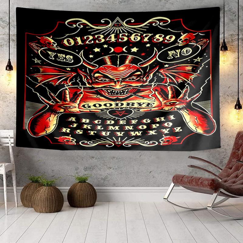 Spiritual Ouija Board Design Tapestry Room Decoration Wall Hanging for Living Room Bedroom, Dormitory, Birthday and Christmas Gifts