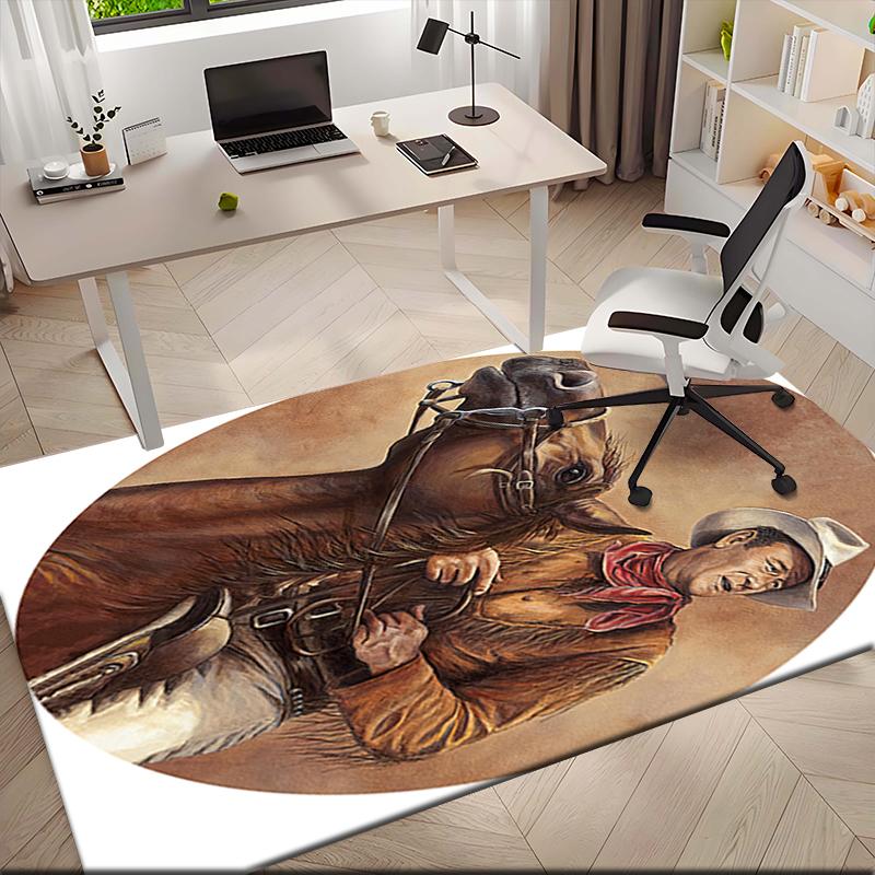 1pc John Wayne's Art Painting Carpet Rug for Living Room Bedroom Home Sofa Decoration,Kids Play Non-slip Floor Mat