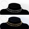 10pcs 5pcs 1pcs Stainless Steel Chain Hollow Frame Link Necklace Chains 5cm Extension Chain Lobster Clasp for DIY Jewelry Making