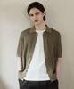 Santamilanopoloclub Smpc Cotton Crochet Short Sleeve Cardigan Beige