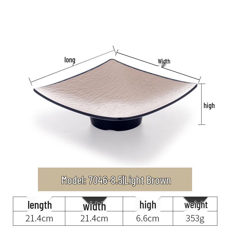 Yicang Creative Melamine High Foot Serving Plate