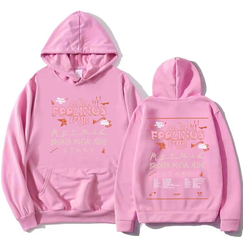 All The Feelings Tour 2026 Hoodies Metric Broken Social Scene und Stars Sweatshirt Fleece Langarm Damen Kapuzenpullover
