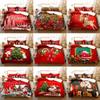 3D Printed Christmas Bedding Set Duvet Cover Bedroom Comforter Covers Single Twin King Size Quilt Cover Home Textile 23Pcs