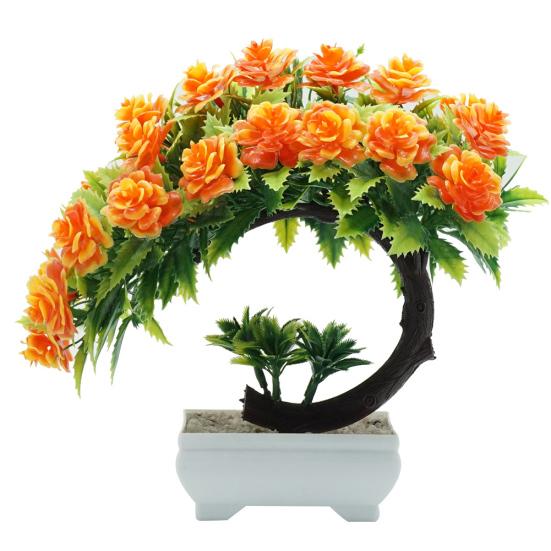 1 szt. Sztuczny kwiat doniczkowy Bonsai salon Party dekoracje na biurko