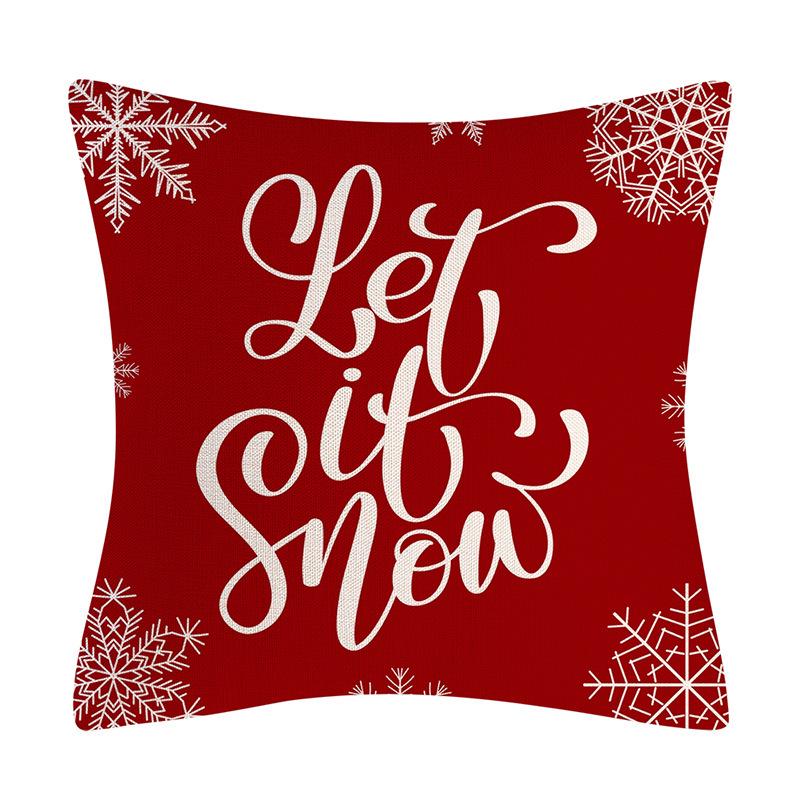 Christmas Snowflake Pillowcase New Year Christmas Pillow Case الشراء