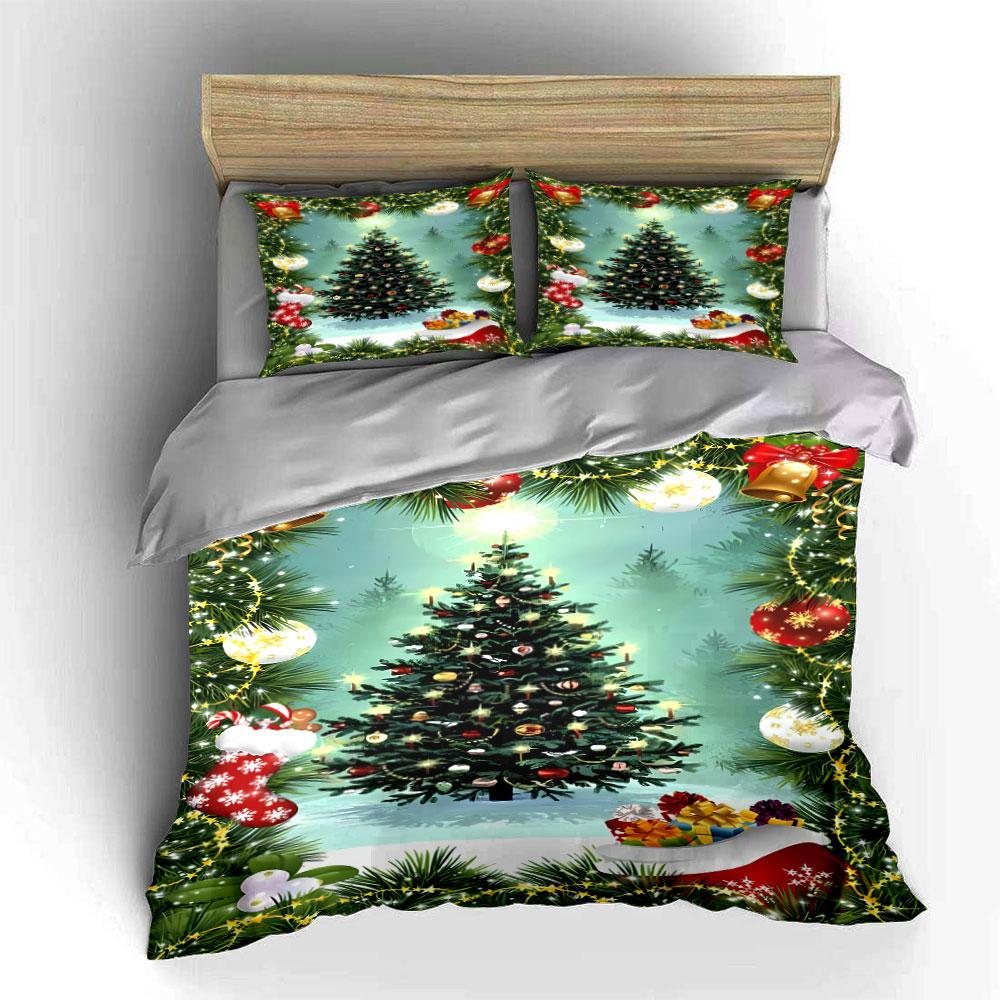 Christmas Tree and Ornaments. Bedding Sets Duvet Cover Sets Duvet Covers Pillowcases(1* Duvet Cover 2* Pillowcases Without Duvet Insert)