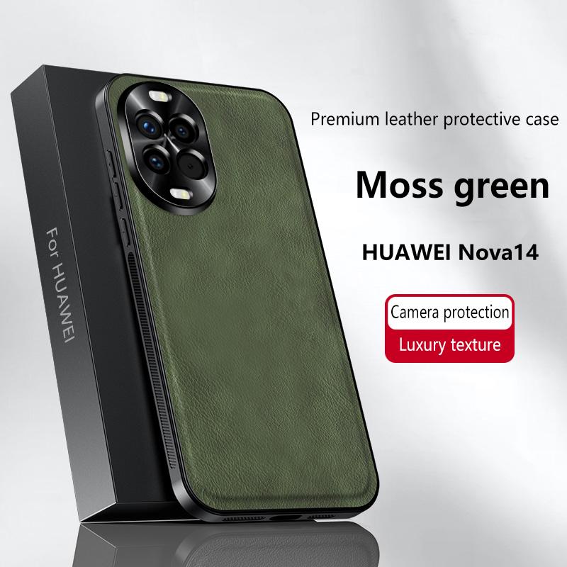 Lyxigt PU-läderfodral För Huawei Nova 14 Ultra 14 Pro Magsafe Magnetiskt Linsskydd Stöttåligt Skal För Huawei Nova 13 Pro
