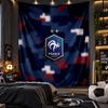 Wall Hanging Tapestry France Football Print Cloth for Living Room Bedroom Home Decor