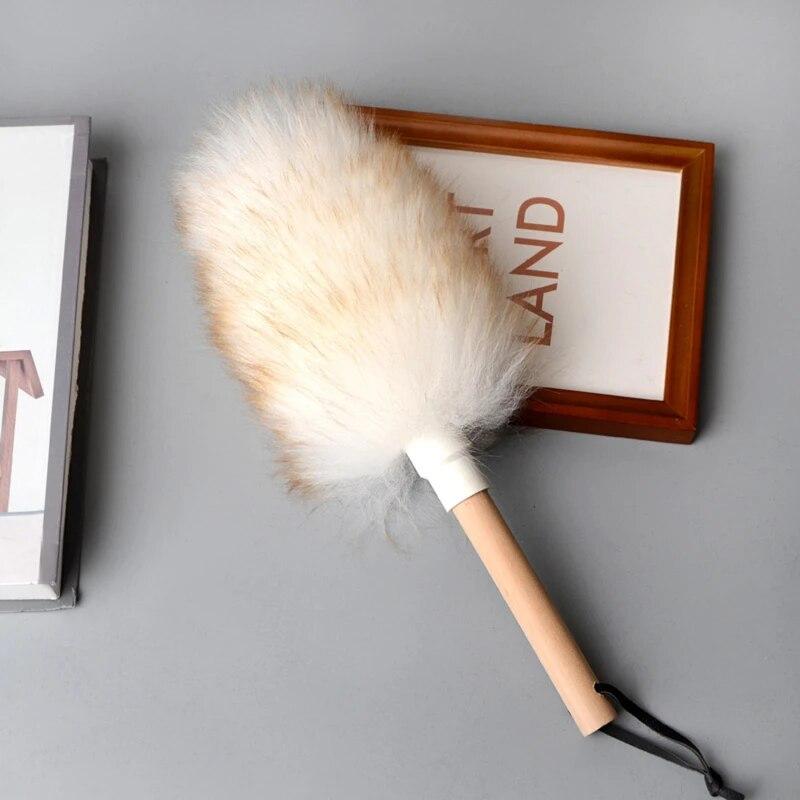 Wool Duster Household Cleaning Dust Duster Brush Car Cleaning Sweeping Dust Home Daily Use Cleaning  Houseware Tools