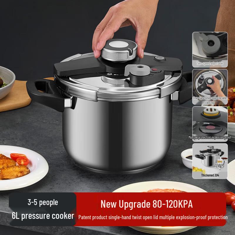Jingdong Zhizao 304 Stainless Steel Explosion-Proof Pressure Cooker